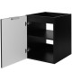 FLOW čierny matný B40D1 závesná kúpeľňová skrinka 40 cm