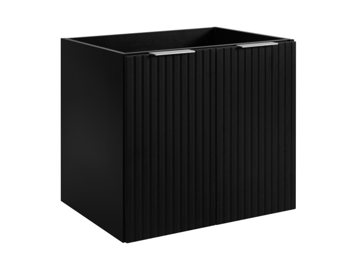 FLOW čierny matný B60D2 závesná skrinka pod umývadlo 60 cm