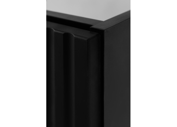 FLOW čierny matný B80D2 závesná skrinka pod umývadlo 80 cm