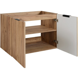 FLOW dub craft zlatý C80D2 závesná skrinka pod umývadlo 80 cm