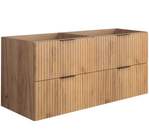 FLOW dub craft zlatý C120 závesná skrinka pod umývadlo 120 cm