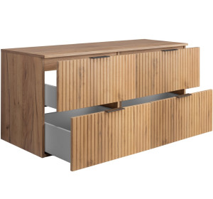 FLOW dub craft zlatý C120DC závesná skrinka pod umývadlo s doskou 120 cm FLOW dub craft zlatý C120DC závesná skrinka pod umývadlo s doskou 120 cm