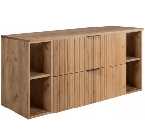 FLOW dub craft zlatý C120R80RDC závesná skrinka pod umývadlo 120 cm