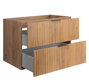 FLOW dub craft zlatý C80 závesná skrinka pod umývadlo 80 cm