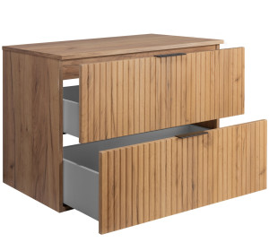 FLOW dub craft zlatý C80DC závesná skrinka pod umývadlo 80 cm FLOW dub craft zlatý C80DC závesná skrinka pod umývadlo 80 cm