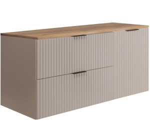 FLOW kašmír K120-80-40-DC závesná skrinka pod umývadlo 120 cm