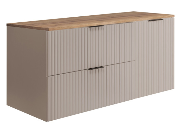 FLOW kašmír K120-80-40-DC závesná skrinka pod umývadlo 120 cm FLOW kašmír K120-80-40-DC závesná skrinka pod umývadlo 120 cm