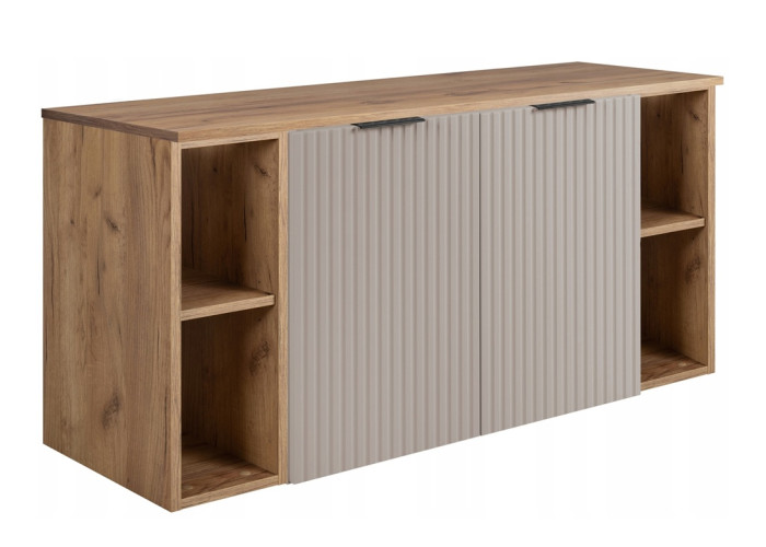 FLOW kašmír K120R80RDC-2 závesná skrinka pod umývadlo 120 cm