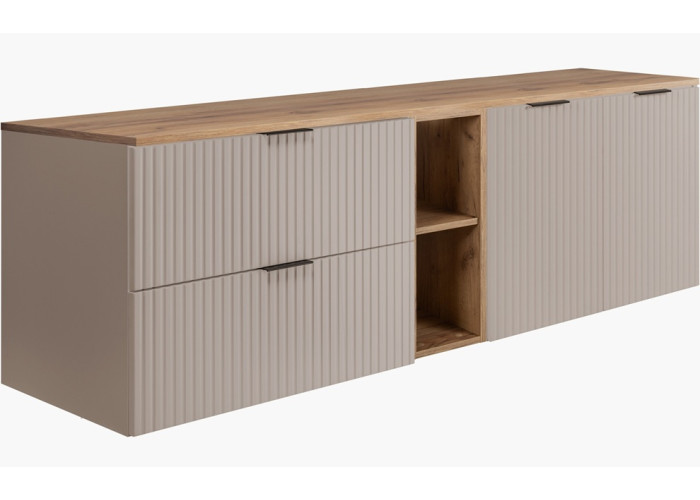 FLOW kašmír K180-80-20-80-DC závesná skrinka pod umývadlo 180 cm