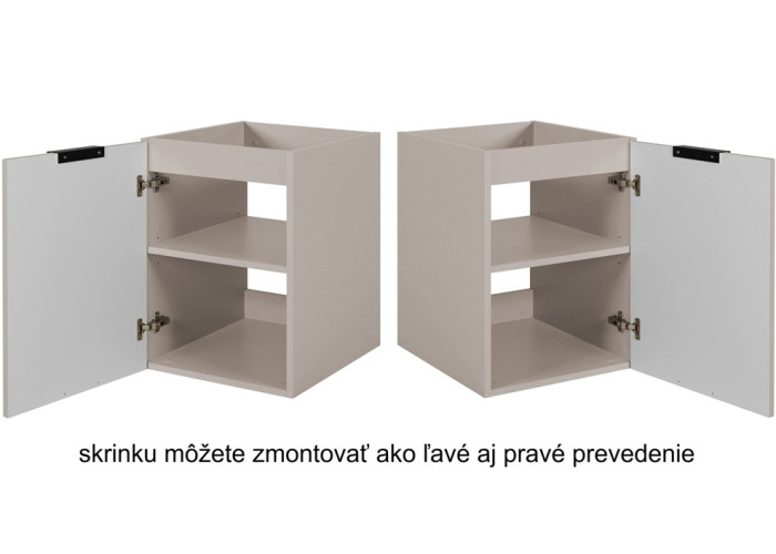 FLOW kašmír K40D1 skrinka ku kúpeľne 40 cm