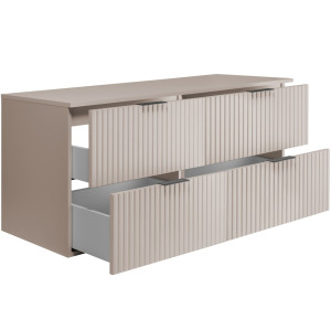 FLOW kašmír K120DK závesná skrinka pod umývadlo 120 cm