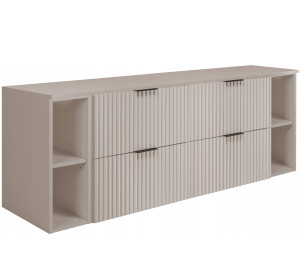 FLOW kašmír K160R6060RDK závesná skrinka pod umývadlo 160 cm