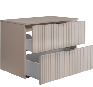 FLOW kašmír K80DK závesná skrinka pod umývadlo 80 cm