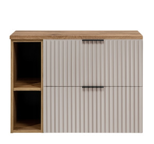 FLOW kašmír K80R60DC závesná skrinka pod umývadlo 80 cm