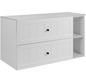 GUSTO biely W100DW závesná skrinka pod umývadlo 100 cm