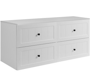 GUSTO biely W120DW závesná skrinka pod umývadlo 120 cm