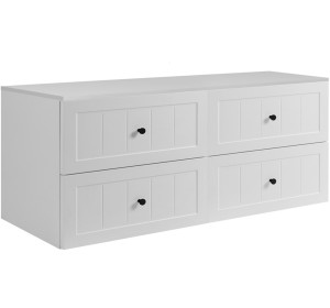 GUSTO biely W160DW závesná skrinka pod umývadlo 160 cm