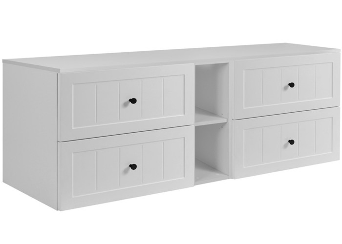 GUSTO biely W180DW závesná skrinka pod umývadlo 180 cm