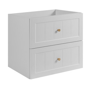 GUSTO biely W60 závesná skrinka pod umývadlo 60 cm