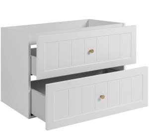 GUSTO biely W80 závesná skrinka pod umývadlo 80 cm
