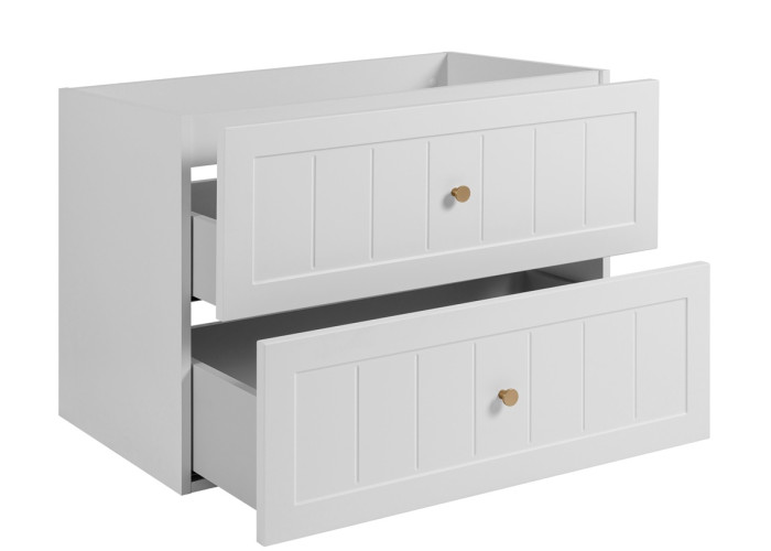 GUSTO biely W180DC závesná skrinka pod umývadlo 180 cm