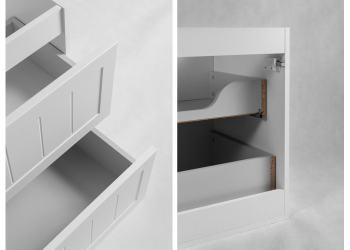 GUSTO biely W120DC závesná skrinka pod umývadlo 120 cm