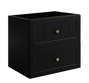 GUSTO čierny B60 závesná skrinka pod umývadlo 60 cm