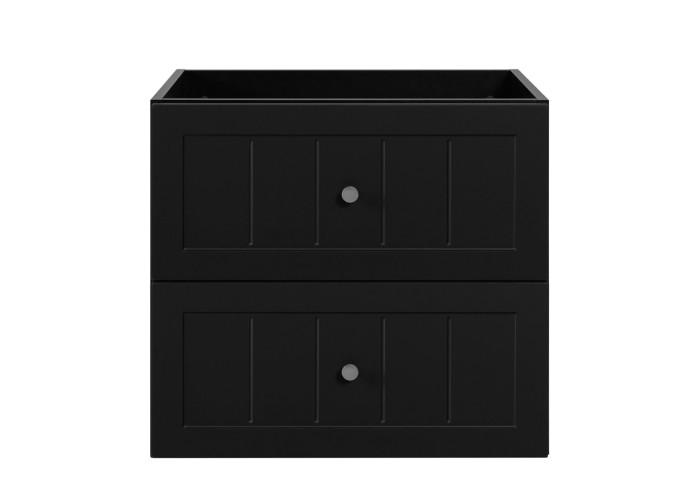 GUSTO čierny B60 závesná skrinka pod umývadlo 60 cm