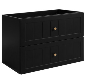GUSTO čierny B80 závesná skrinka pod umývadlo 80 cm