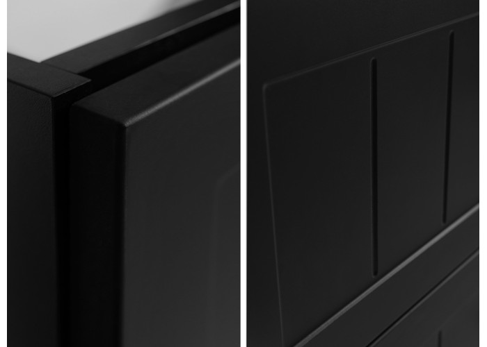 GUSTO čierny B60 závesná skrinka pod umývadlo 60 cm