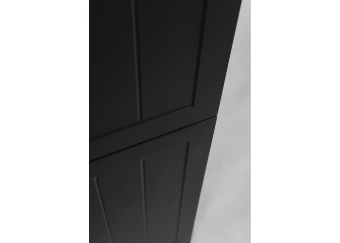 GUSTO čierny B35 vysoká skrinka do kúpeľne