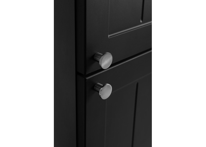 GUSTO čierny B35 vysoká skrinka do kúpeľne