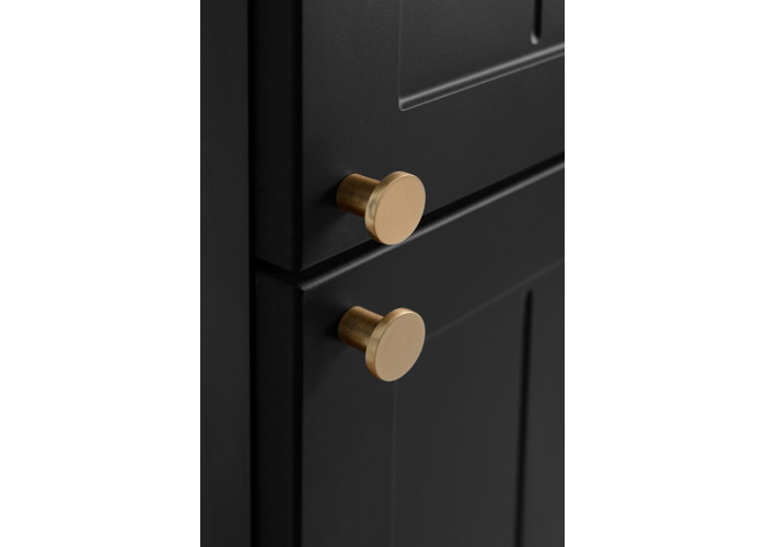 GUSTO čierny B35 vysoká skrinka do kúpeľne