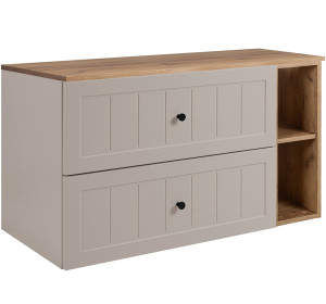 GUSTO kašmír K100DC závesná skrinka pod umývadlo 100 cm