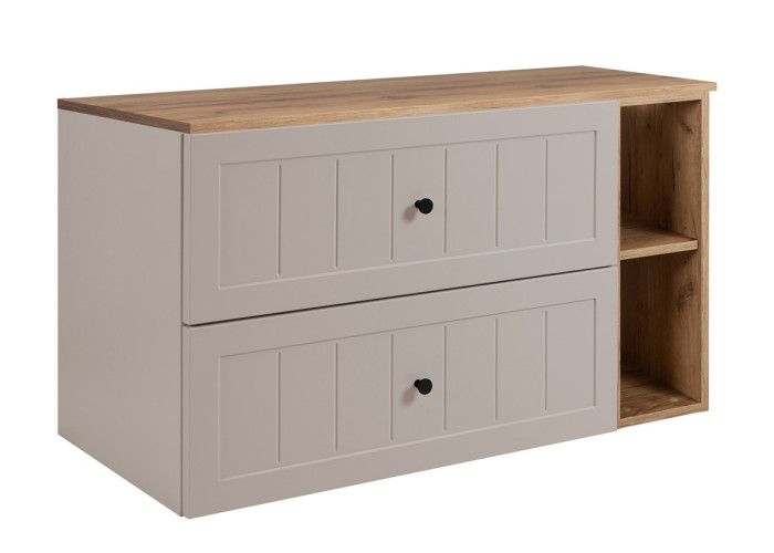 GUSTO kašmír K100DC závesná skrinka pod umývadlo 100 cm