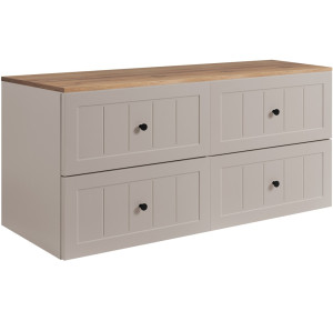 GUSTO kašmír K120DC závesná skrinka pod umývadlo 120 cm