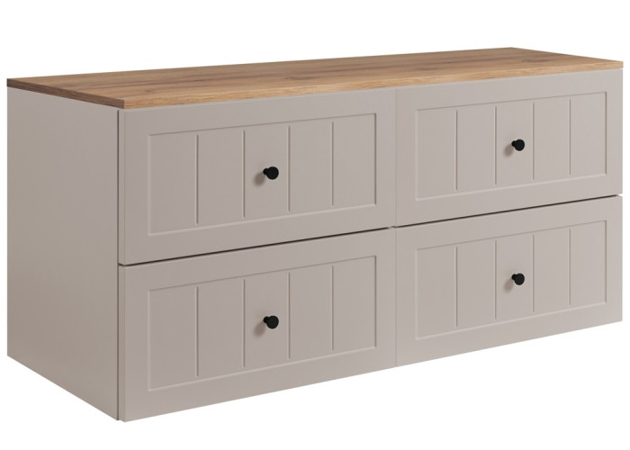 GUSTO kašmír K120DC závesná skrinka pod umývadlo 120 cm GUSTO kašmír K120DC závesná skrinka pod umývadlo 120 cm