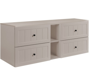 GUSTO kašmír K140DK závesná skrinka pod umývadlo 140 cm