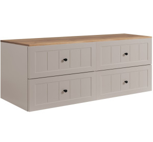 GUSTO kašmír K160DC závesná skrinka pod umývadlo 160 cm