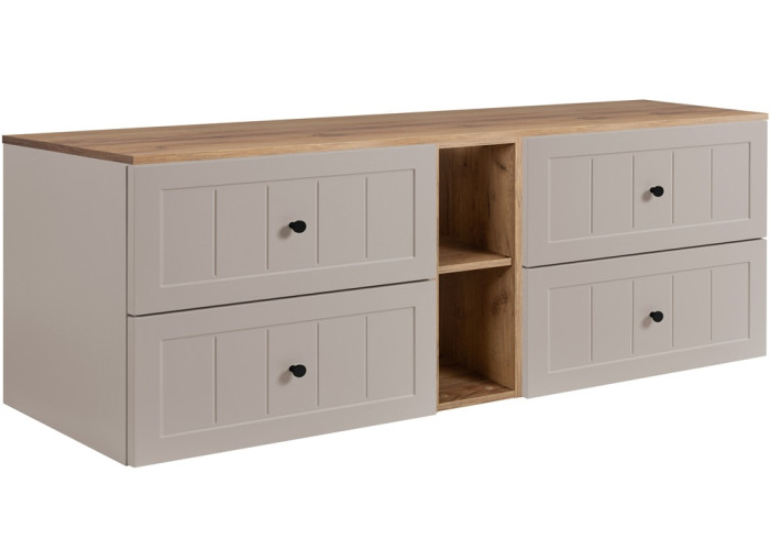 GUSTO kašmír K180DC závesná skrinka pod umývadlo 180 cm