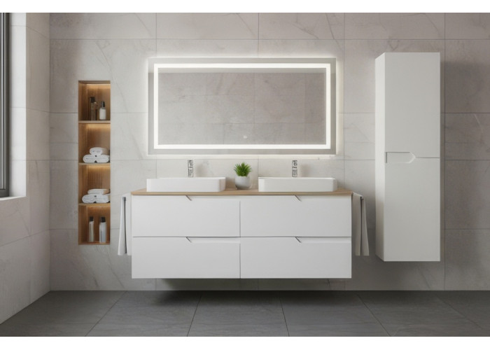 MODERN biely W35 vysoká skrinka do kúpeľne MODERN biely W35 vysoká skrinka do kúpeľne