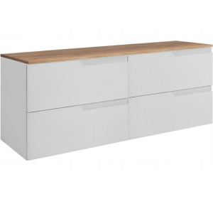 MODERN biely W120DC závesná skrinka pod umývadlo 120 cm