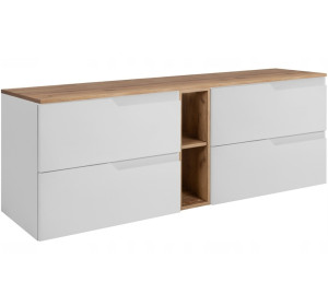 MODERN biely W140DC závesná skrinka pod umývadlo 140 cm