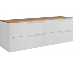 MODERN biely W160DC závesná skrinka pod umývadlo 160 cm