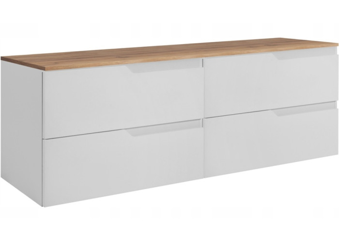 MODERN biely W160DC závesná skrinka pod umývadlo 160 cm