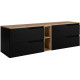 MODERN čierny B180DC závesná skrinka pod umývadlo 180 cm