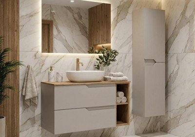 Kúpeľňový nábytok MODERN kašmír