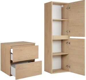 SIMPLE dub svetlý Z01, kúpeľňová zostava