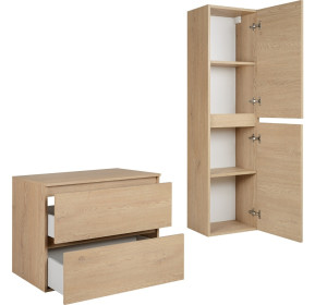 SIMPLE dub svetlý Z03, kúpeľňová zostava