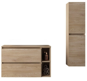 SIMPLE dub svetlý Z05, kúpeľňová zostava